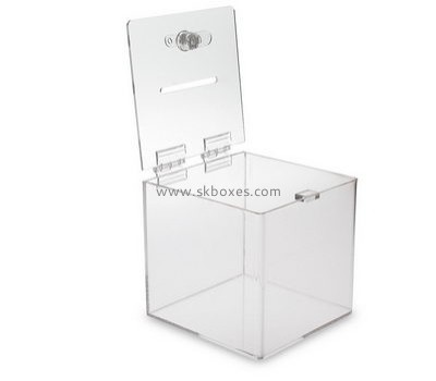 Bespoke lucite clear donation boxes BBS-374