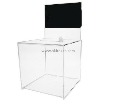 Bespoke transparent plastic ballot box BBS-380
