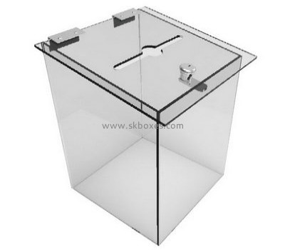 Customized clear PC large donation boxes BBS-389
