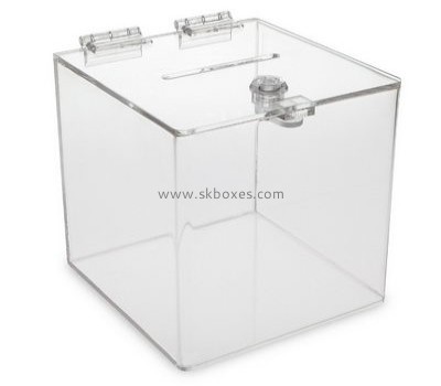 Bespoke clear acrylic large collection boxes BBS-392