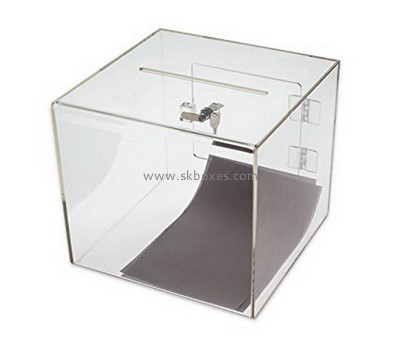 Bespoke clear acrylic coin boxes BBS-436