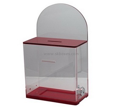 Bespoke clear acrylic fundraising boxes BBS-446