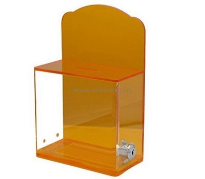 Bespoke transparent acrylic coin box BBS-470