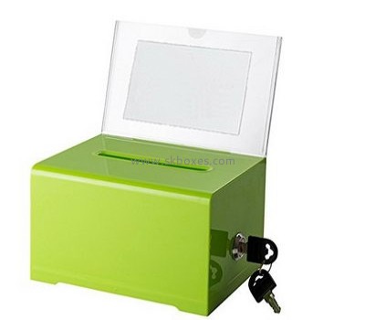 Bespoke green suggestion box acrylic BBS-510