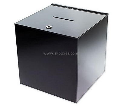 Bespoke acrylic suggestion box with lock BBS-555