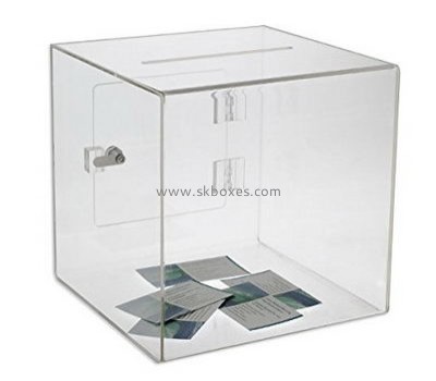 Bespoke acrylic donation collection containers BBS-559