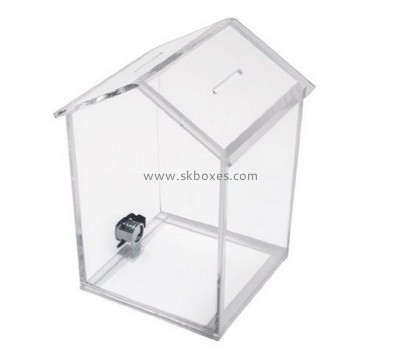 Bespoke acrylic house donation box BBS-564