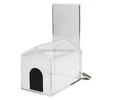 Bespoke acrylic dog house donation box BBS-567