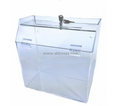 Bespoke clear acrylic donation box BBS-586