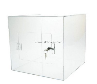 Bespoke clear perspex donation box BBS-592