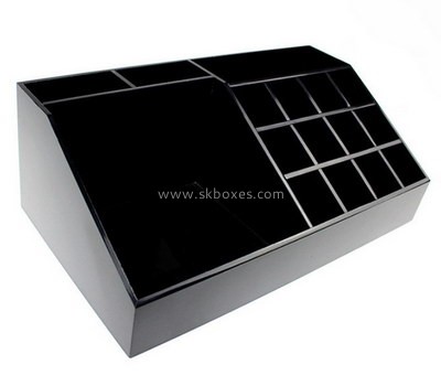 Bespoke black acrylic compartment organiser box BDC-1014