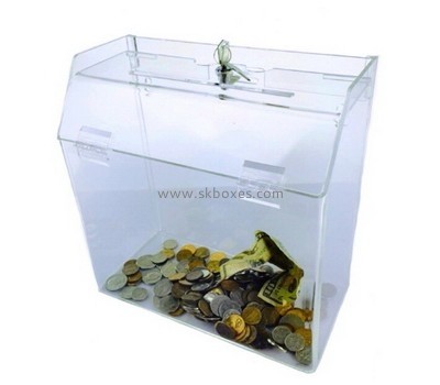 Customize acrylic donation collection boxes BDB-118
