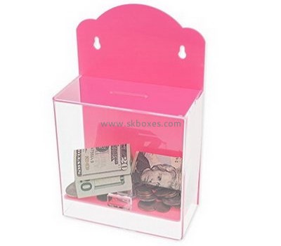 Customize acrylic charity box BDB-126