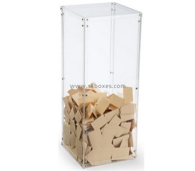Customize large clear charity box BDB-131