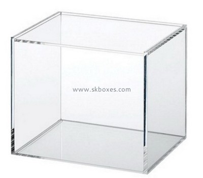 Factory wholesale acrylic counter display box plastic storage box BSC-017