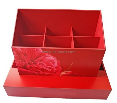 Customize red lucite display box BDC-1211