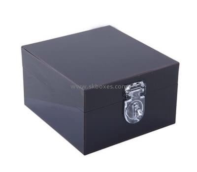 Customize black plexiglass storage boxes BDC-1296