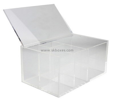 Customize acrylic compartment box with dividers BDC-1523