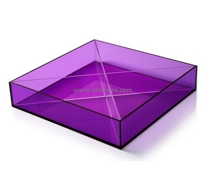 Customize purple perspex tray BDC-1583