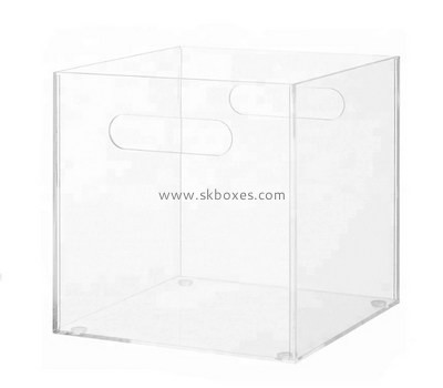 Customize acrylic storage box with handle BDC-1677