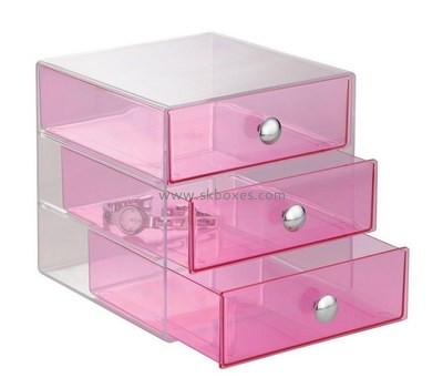 Customize lucite 3 drawer storage unit BDC-1839