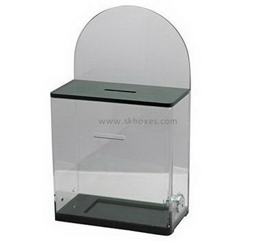 Customize small acrylic ballot box BBS-752
