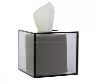 Customize square acrylic tissue box BDC-1879