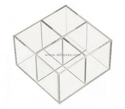 Custom clear acrylic 4 sections display case BDC-1889