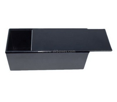 Custom black acrylic sliding lid box BDC-1908
