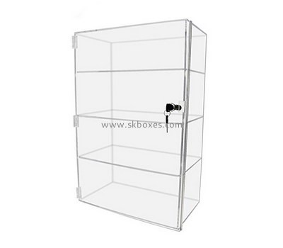 Custom clear acrylic lockable cabinet BDC-1962