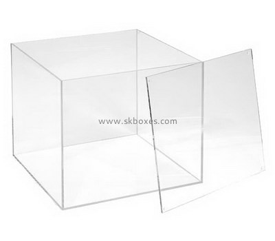 Custom square clear perspex box with lid BDC-1976