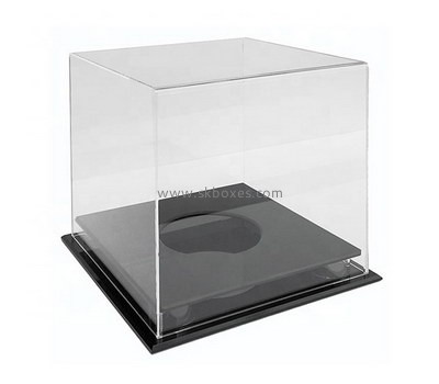 Custom clear perspex display box with black base BDC-1977