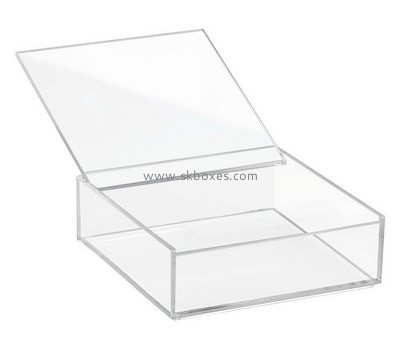 Custom flat clear acrylic box with lid BDC-2001