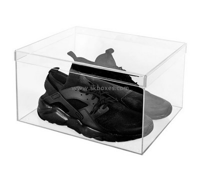 Custom clear acrylic shoe box with lid BDC-2002