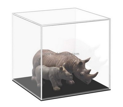 Custom square clear acrylic model display case BDC-2074
