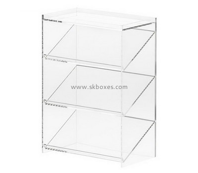 Custom 3 tiers front slanted acrylic cabinet BDC-2098