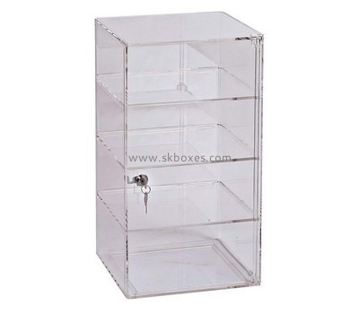 Custom 4 tiers acrylic lockable cabinet BDC-2101