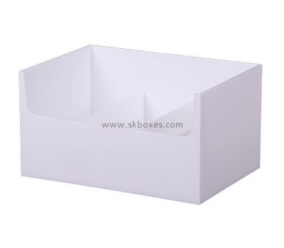 Custom 3 grids white acrylic display box BDC-2133