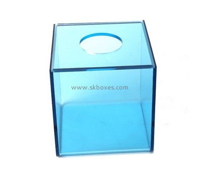 Custom blue acrylic tissue paper box BDC-2144