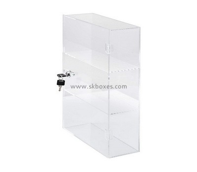 Custom 3 tiers lockable acrylic display cabinet BDC-2173