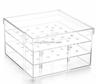 Custom clear acrylic rose box BDC-2182