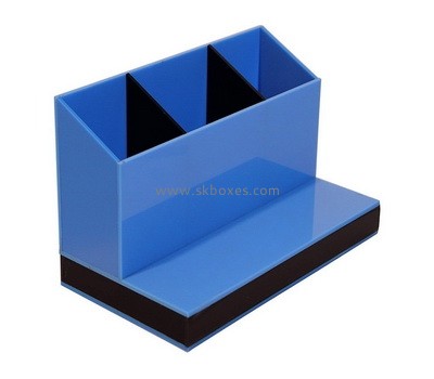 Custom 3 grids blue acrylic display boxes BDC-2189