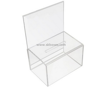 Custom clear acrylic ballot box BDC-2191
