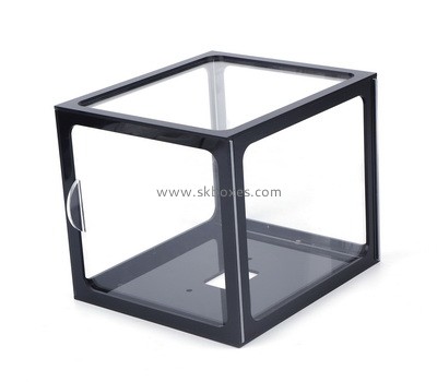 Custom square acrylic display box with sliding door BDC-2247