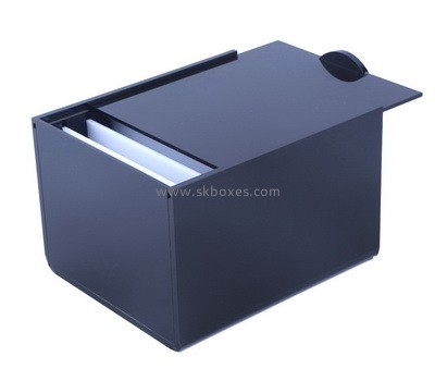 Custom black acrylic sliding lid box BDC-2265
