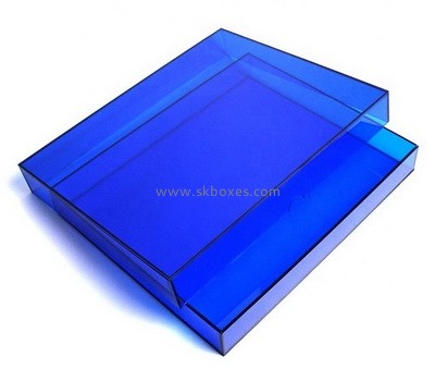 Custom blue acrylic drawer box BDC-2266