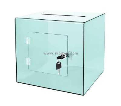Custom plexiglass ballot box acrylic donation box perspex suggestion box BDC-2296