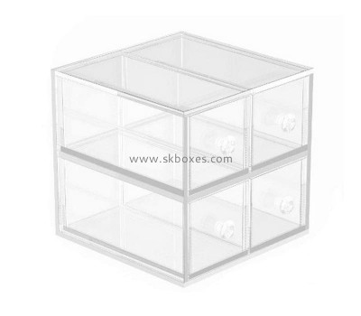 Customize acrylic drawer lucite organizer perspex box for stationery office supplies bathroom home BDC-2306