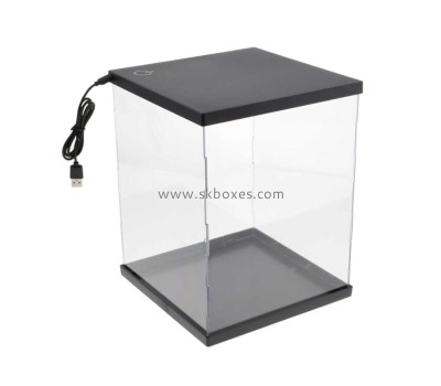 Plexiglass supplier custom lighted display case BLD-005