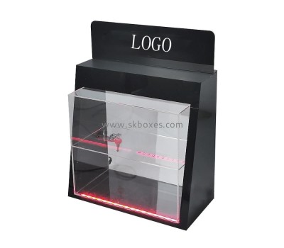 Acrylic manufactuer custom lighted curio cabinet BLD-007